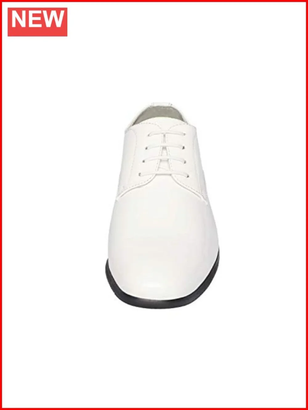 Faux Patent Leather Tuxedo Dress Shoes Classic Lace-up Formal Oxford Men's
